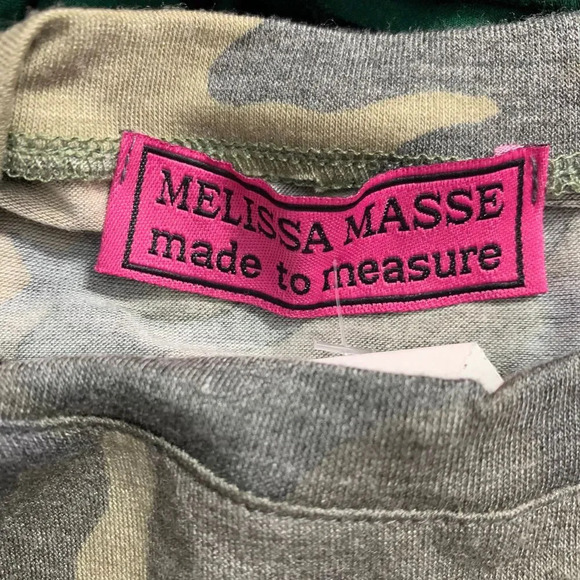 Melissa Masse Camo Tiger Applique Ruffle-Hem Tee - Picture 9 of 10